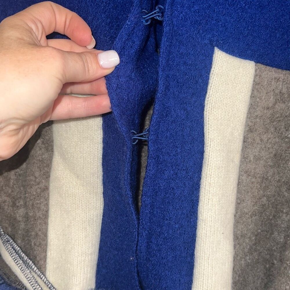 Patchwork Colorblock Long Sz Medium Cardigan Swea… - image 6